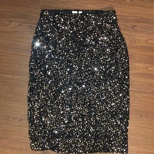 GAP sequin pencil skirt